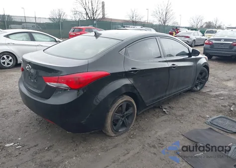 2012 Hyundai Elantra Gls/Limited from USA, damaged, VIN 5NPDH4AE9CH080854